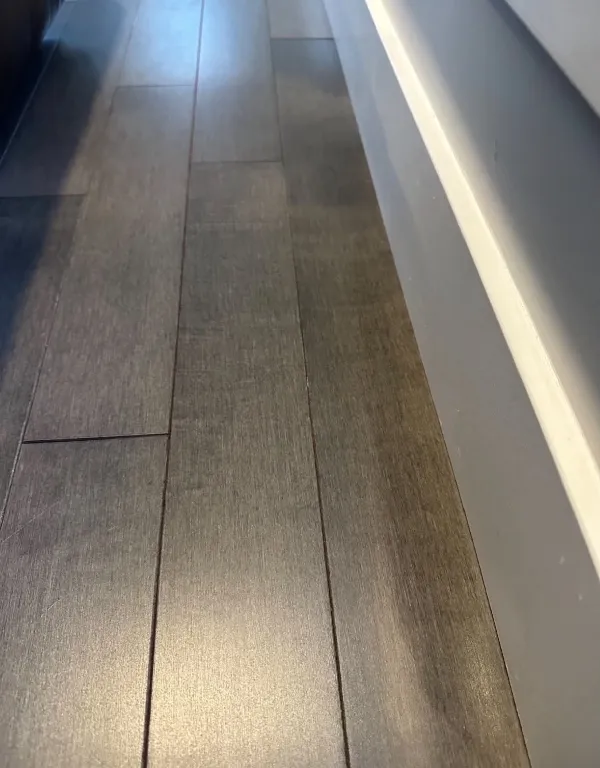 Baseboards & floors — after