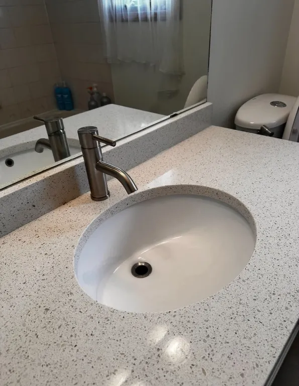 A bathroom cleaned by Clear Skies